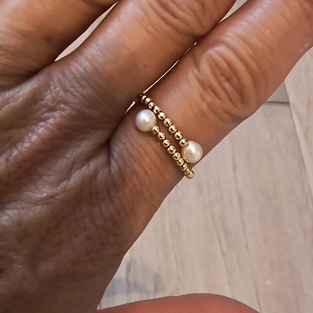 14 Kt Pearl Ring